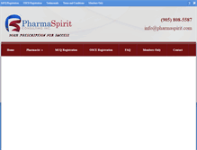 Tablet Screenshot of pharmaspirit.com